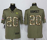 Nike Jaguars 20 Jalen Ramsey Olive Camo Salute To Service Limited Jersey,baseball caps,new era cap wholesale,wholesale hats